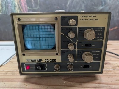 Tenma 72-300 Oscilloscope Powers On No Trace For Parts / Repair