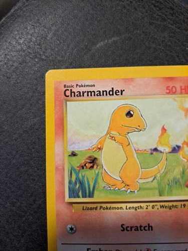 Super Rare Charmander Pokemon Card 1995 46/102 Scratch - Picture 2 of 16