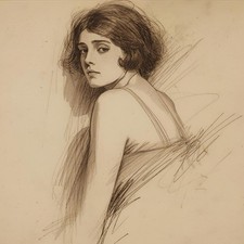 Nudo divano femminile dipinto olio quadro disegno donna arte stampa artistica