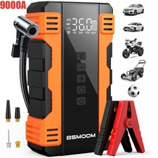 12V 9000A KFZ Auto Starthilfe mit Luftpumpe Kompressor Autobatterie Booster