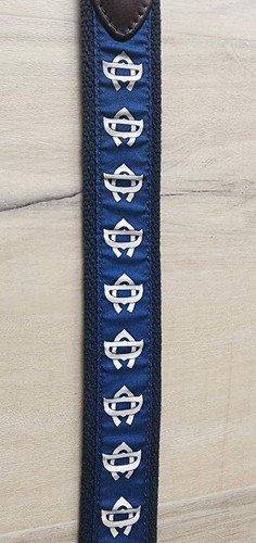 VINEYARD VINES GÜRTEL GRÖSSE 30 CAMP DUDLEY JUNGEN HERREN BLAU WEISS LEDER CANVAS VORBEREITUNG - Bild 7 von 10