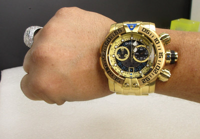 Invicta Sea Hunter full size next gen 57mm/67mm Gold tone 49610D
