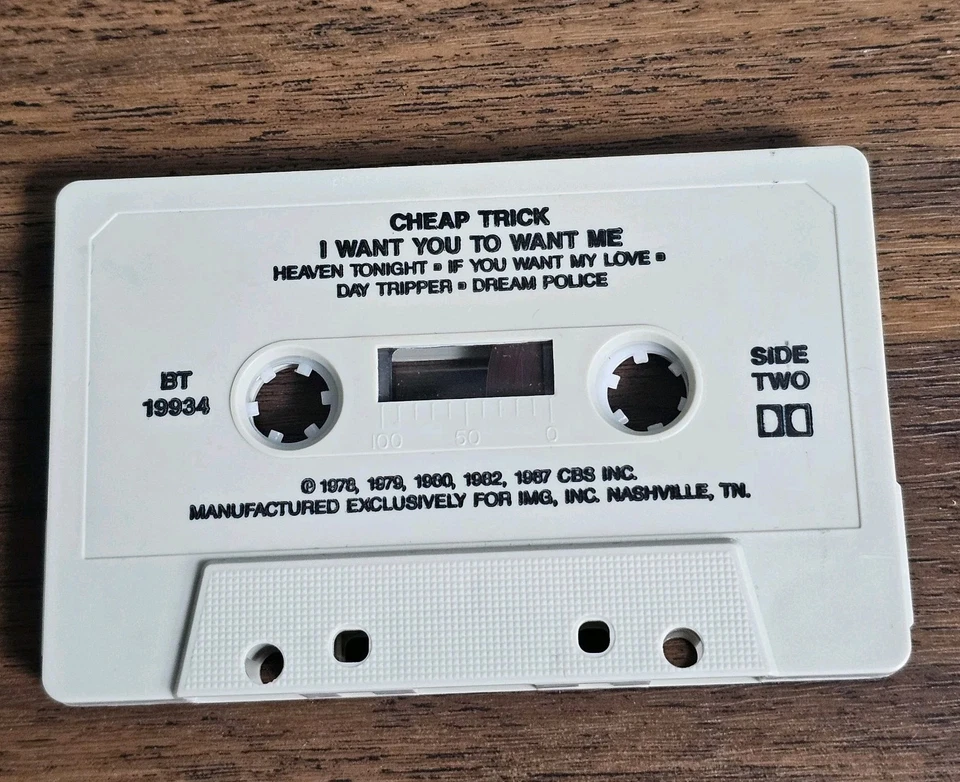 VTG 1987 Cassette - Cheap Trick: I Want You to Want Me - IMG 707 - Image 3 of 4