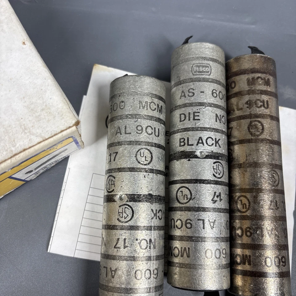 AS600 600MCM Aluminum Compression Butt Splice Connector AL9CU - Image 3 of 4