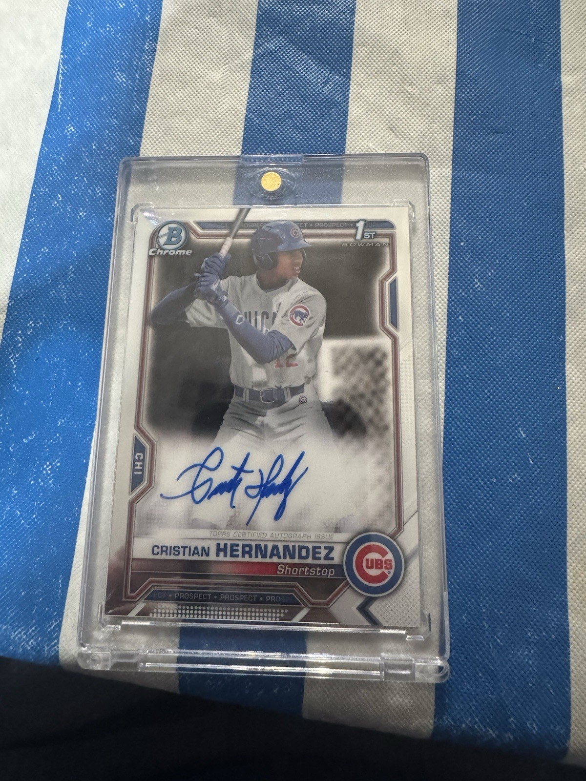 2021 Bowman Chrome - Prospect Autographs Cristian Hernandez #CPA-CH (AU, RC)