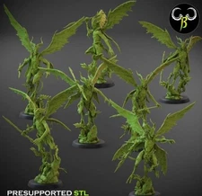 Wood Elf Fantasy Fairy Hunters X5 28mm Tabletop Miniatures Skirmishes