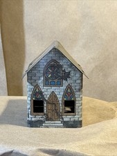 Vintage 1914 West Bros Tin Church Candy Container INV-AT03