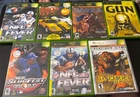 Lot of 7 Xbox Games: NFL MLB Gun Halo 2 Sega GT 2002 and Cabela’s Dangerous