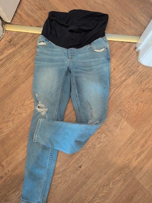 Damen Old Navy Größe 6 kurze Umstandsjeans Skinny Überbauch