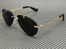 BURBERRY BE3151 110987 Gold Grey Unisex 60 mm Sunglasses