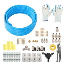 Garage Shop Compressed Air Line Kit Complete System 100 ft 1/2"