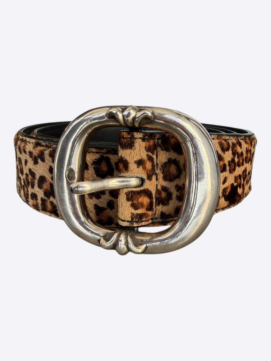 Chrome Hearts Ponyhair Leopard & Silver Gunslinger Belt | eBay
