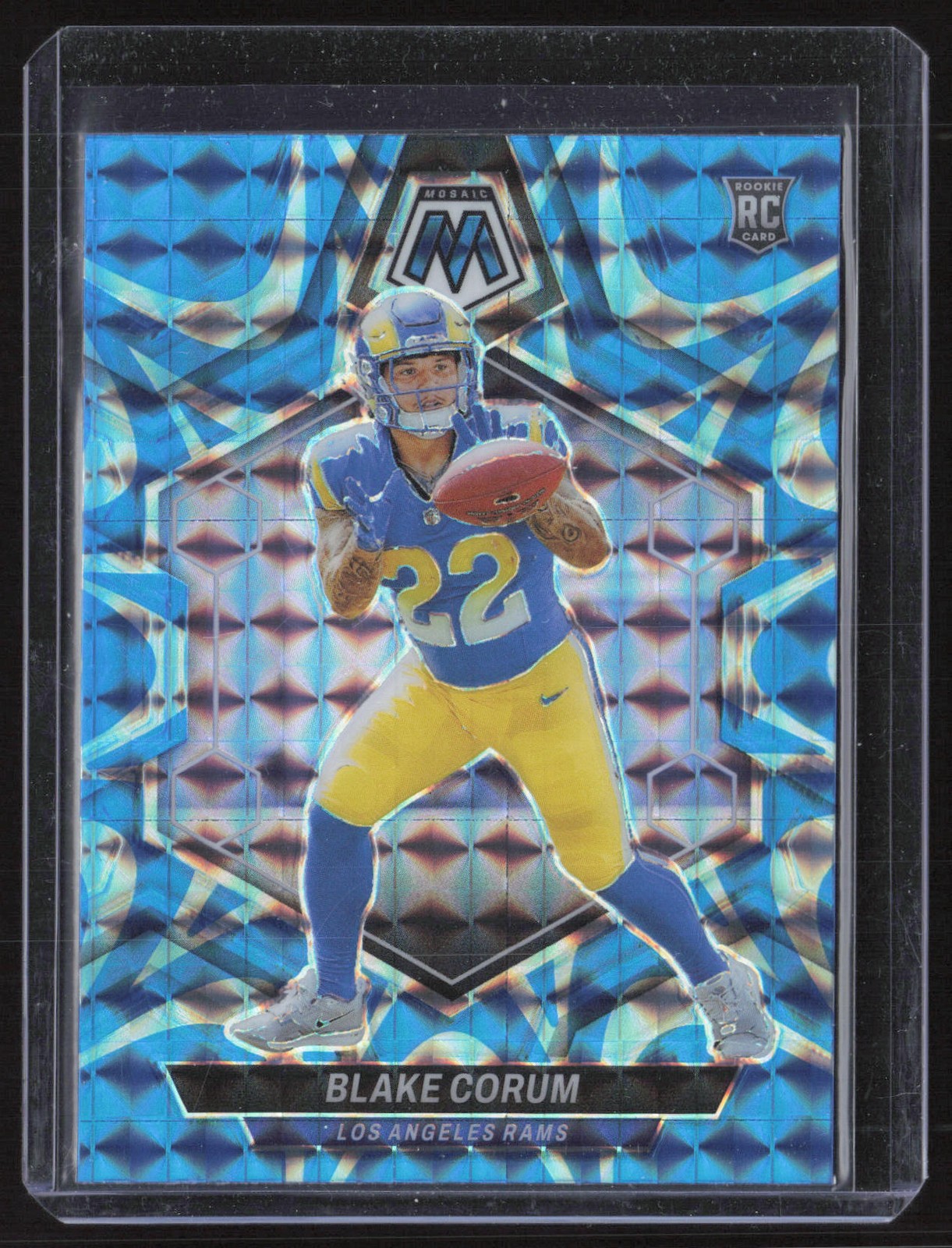 Blake Corum 2024 Panini Mosaic Mosaic Reactive Blue #368