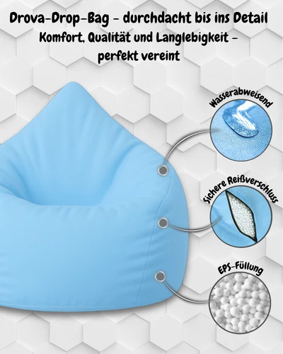 PatchHome Sitzsack XL- Jumbo Sitzkissen Bodenkissen Kinder und Erwachsene - Bild 56 von 203