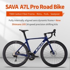 SAVA A7L PRO Carbon Fibre road bike, 24 speed Drivetrain , Hydraulic Disc