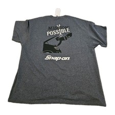 Snap-on Tools Gray Mission Possible Graphic Mechanic Auto T-Shirt Size 2XL NWT