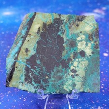 Arizona Chrysocolla Slab Stunning 87.3 gram 2.75 x 2.5" Old Stock Lapidary Slice