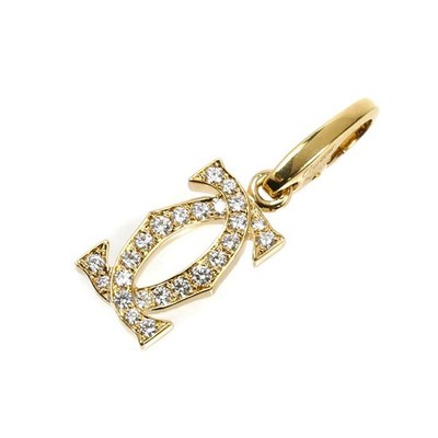 Cartier 2K Anhänger Top Diamant 750YG P0063469