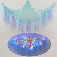 Stuffed Animals Net or Hammock with LED Light, Toy Hammock Hanging Stuffed An...