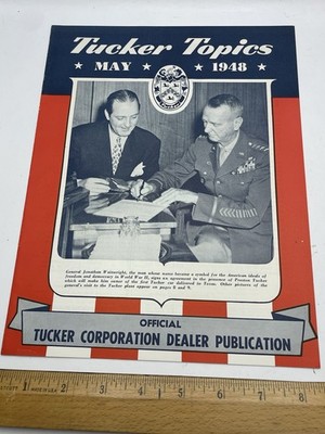 May 1948 Tucker Topics #6 Dealer Publication Promotional Magazine VF-XLNT+
