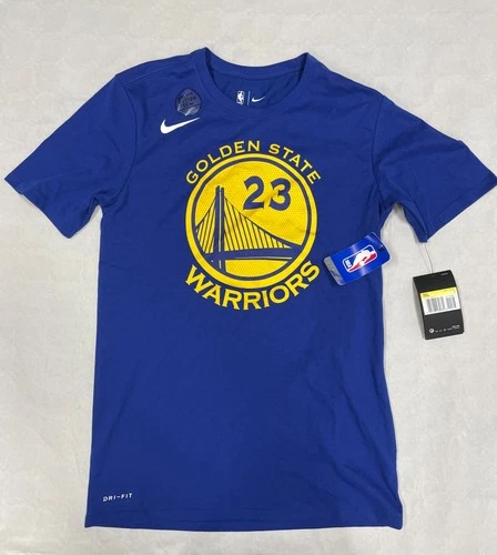 T-Shirt Nike NBA Golden State Warriors Green #23 Dri-FIT Homme S Bleu Jaune