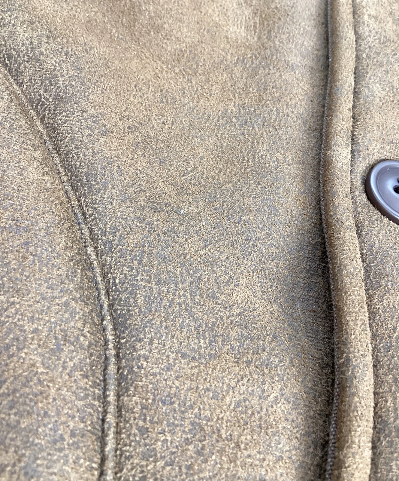 HOUSTON Leather Mouton Jacket Men's Size L Brown - product detail image 10