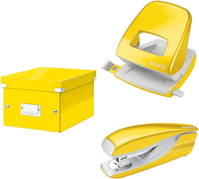 Leitz Set Click & Store Aufbewahrungsbox Mit Deckel Klein Mit Locher Und Heftger