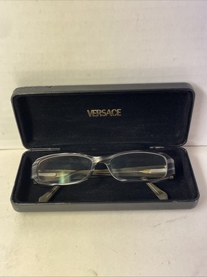 VERSACE 3034-135 Gray & Black Rectangle Bayonetta Medusa Eyeglasses Frames