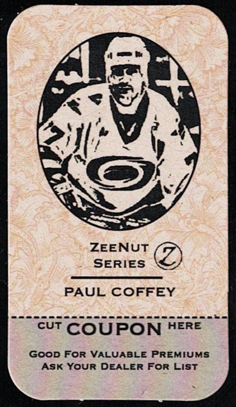 PAUL COFFEY - 2011 Zeenut Series 'Z' Uncut COUPON Card - EDMONTON OILERS