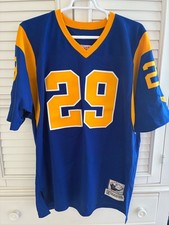 Men's 52 NWOT 1974 Harold Jackson Mitchell & Ness authentic LA Rams thowback jer
