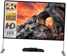 Outdoor Projector Screen with Stand 100 Inch: Portable Projection SKLI-100