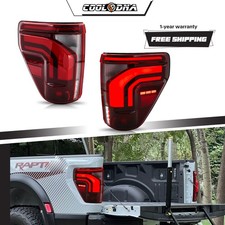 Dynamic LED Tail Lights For 2021-2025 Ford F150 Rear Lamps W/Blind Spot LH+RH