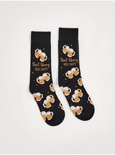 Men?s Novelty Socks, ?Don?t Worry Beer Happy? Size  9 - 12