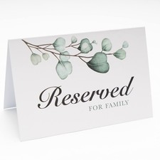 Reserved Table Signs Pack Of 25 Reserved Signs For Family Reserved Signs For Wed