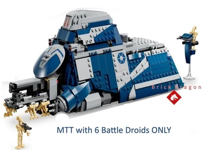 LEGO Star Wars Separatist MTT & 6 x Battle Droids & Speeder from 75435
