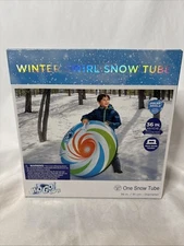 Winter Swirl Snow Tube 36" Wide Diameter Glove Ready Handles H2O Go Snow!