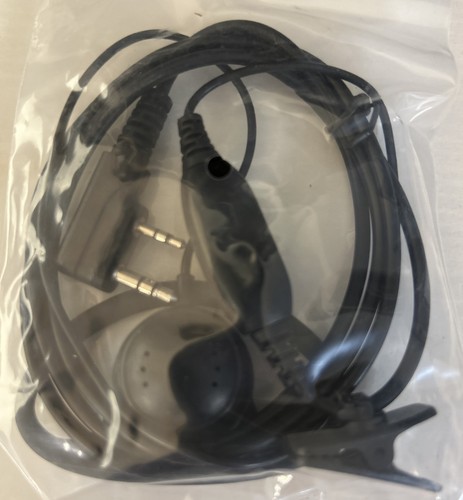 Kenwood D Shape Słuchawki Zestaw słuchawkowy Mikrofon do radia (2pin) Push To Talk NOWY - Zdjęcie 5 z 6