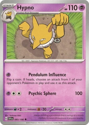 1x Hypno (#083/198) NM Eng Pokemon - Scarlet & Violet | eBay
