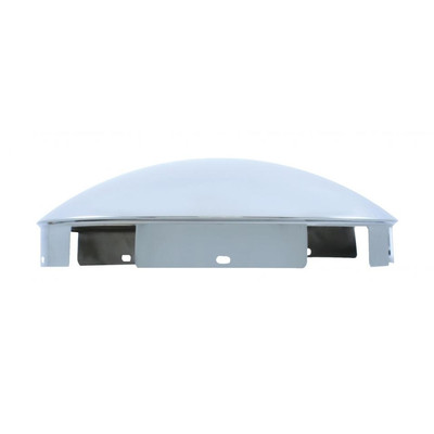 6 Uneven Stainless Dome Front Hub Cap - 1'' Lip 2 Pack
