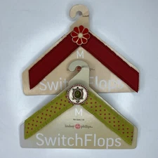 lot of 2 Lindsay Phillips SwitchFlops 7-8 Medium Interchangeable Straps