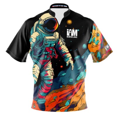 NEW I AM Bowling  Sludgy Spacewalk Bowling Jersey Sizes S-4XL Moisture-Wicking
