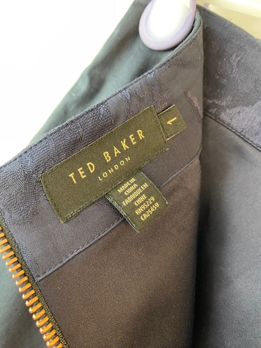 Gonna a matita Ted Baker London Karyce stampa floreale blu scuro taglia 1 US 4 UK 8 - Foto 10 di 15