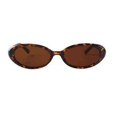 Tiny Small 90s Oval Sunglasses for Women Men Retro Tinted Glasses