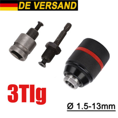 Metall Schnellspann Bohrfutter Profi SDS Plus Adapter für Bohrmaschine Ø1.5-13mm