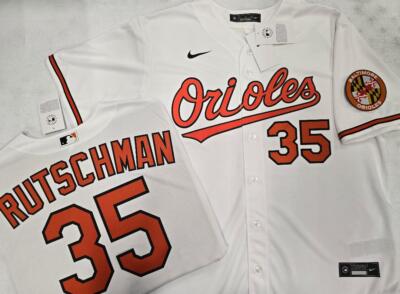 30502 BALTIMORE ORIOLES Rutschman Ripken Murray SEWN Baseball JERSEY WHITE New
