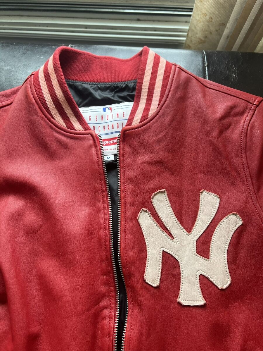 Supreme NewYork Yankees 47 brand LEATHER VARSITY JACKET Supreme NewYork Yankees 47 brand LEATHER VARSITY JACKET