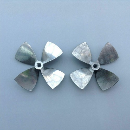 Great 4-Blade OD 60mm Aluminum Alloy Propeller Prop for 4mm Shaft RC Boat - Picture 2 of 11