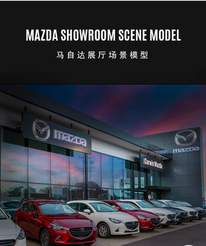 1/64 Diorama Garage Model LED Lighting Car Showroom Model Display Case Gift US - Picture 67 of 141