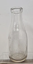 WESTERN DAIRY & ICE CREAM CO. ST. JOSEPH MO - JUSTRITE DAIRY BOTTLE - ONE QUART