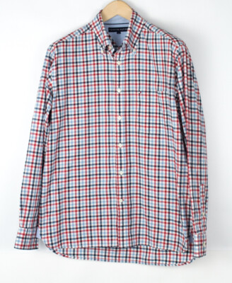 TOMMY HILFIGER Herren Lässiges Hemd Größe M *3